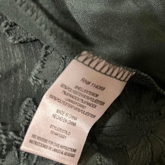 Lavender Moon Dress Size Small Juniors Burnout Floral Jade Green Keyhole Bodice - Picture 8 of 9